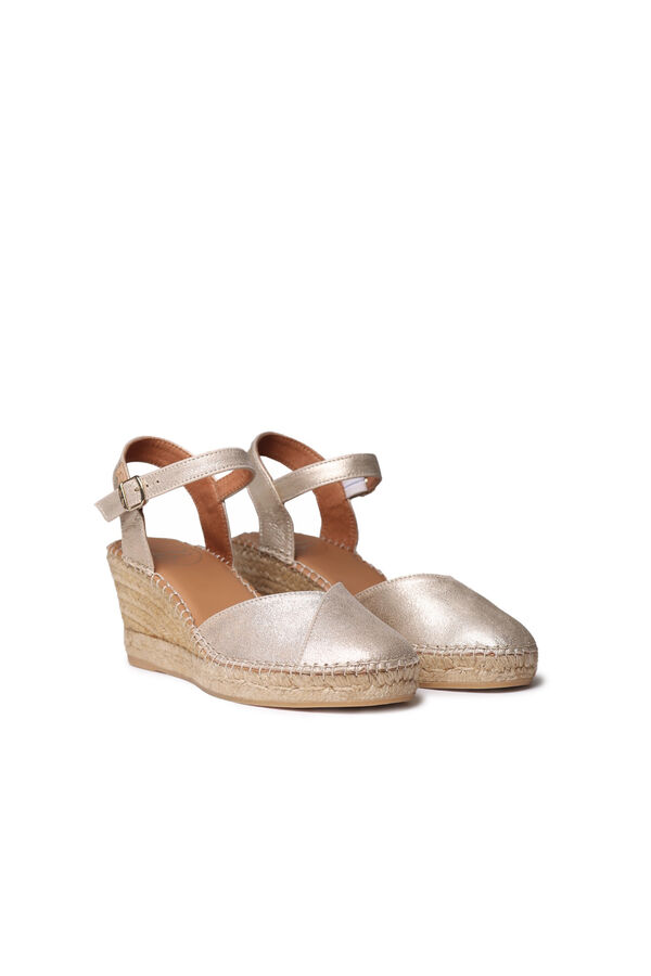 Toni Pons Alpargata de cu&ntilde;a de piel Dorado