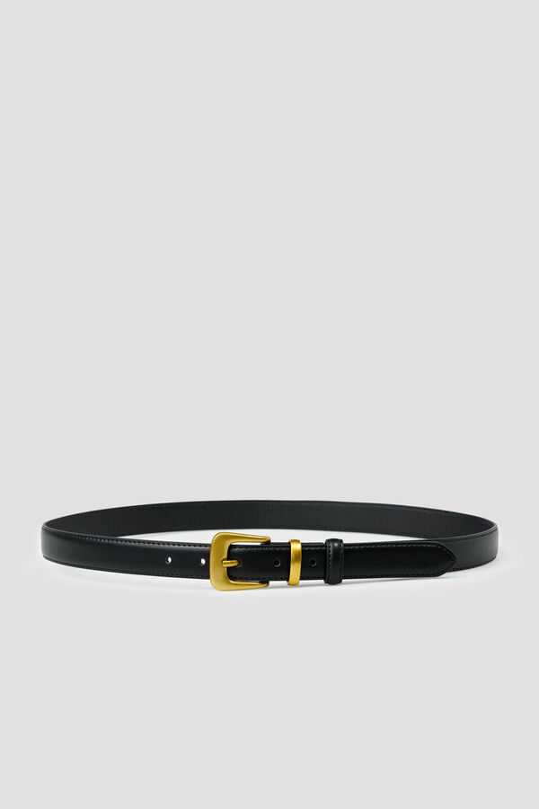 Cortefiel Cinto b&aacute;sico Preto
