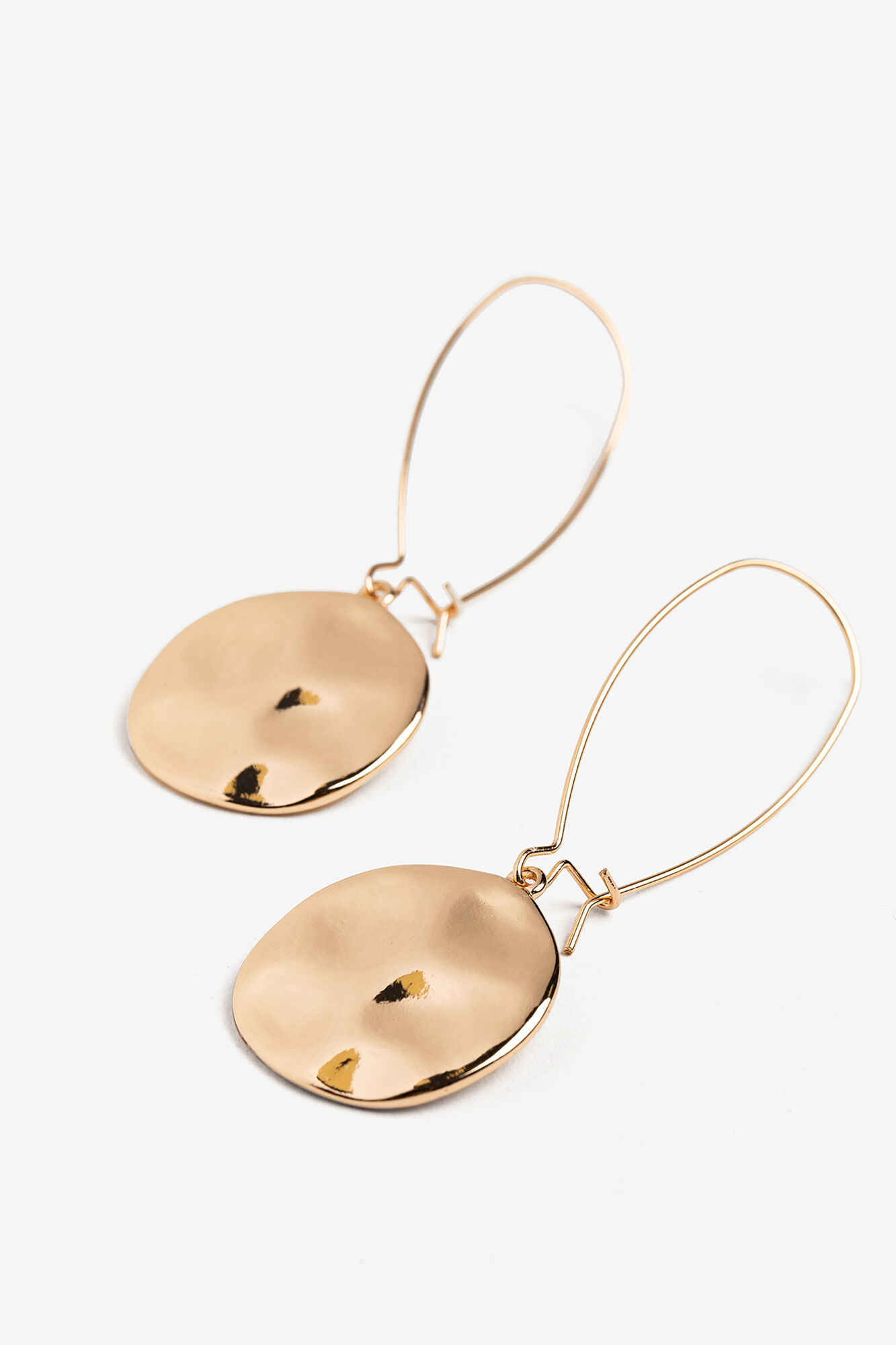 Vilanova Pendientes de Gancho con Colgante Ondulado