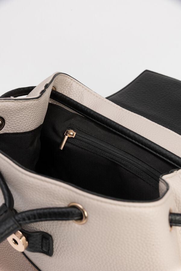 Vilanova Mochila Bucket Efecto Piel Beige