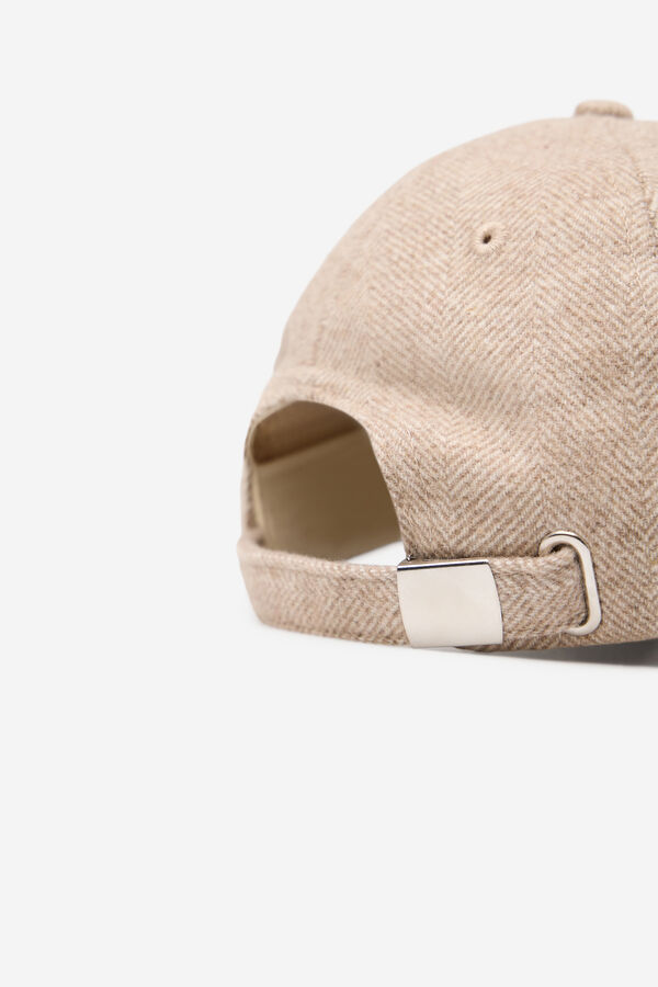Cortefiel Gorra espiga Beige