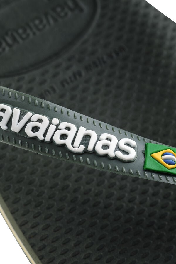 Cortefiel Havaianas Brasil logo sandals Green