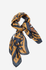 Cortefiel Cachecol com estampado de leopardo Castanho