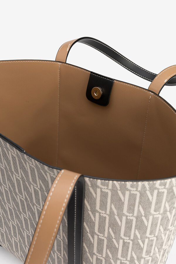 Vilanova Bolso Shopper Estampado Marfil