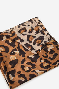 Cortefiel Leopard spot scarf Printed brown