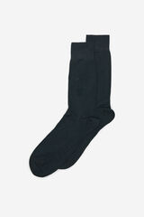 Cortefiel Plain dress socks Black