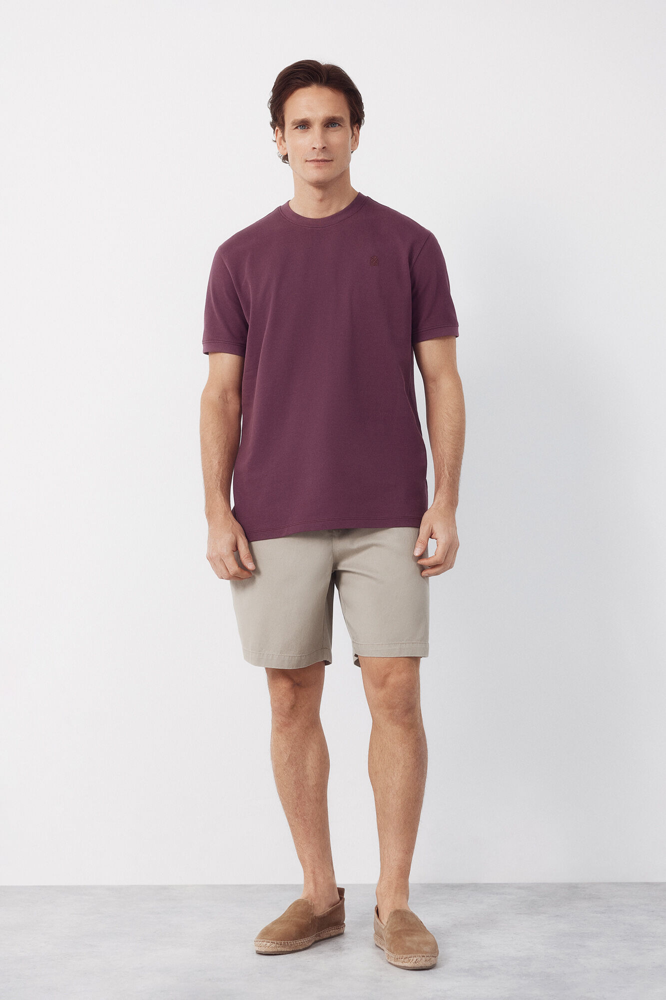 Cortefiel T-shirt b&aacute;sica em piqu&eacute;