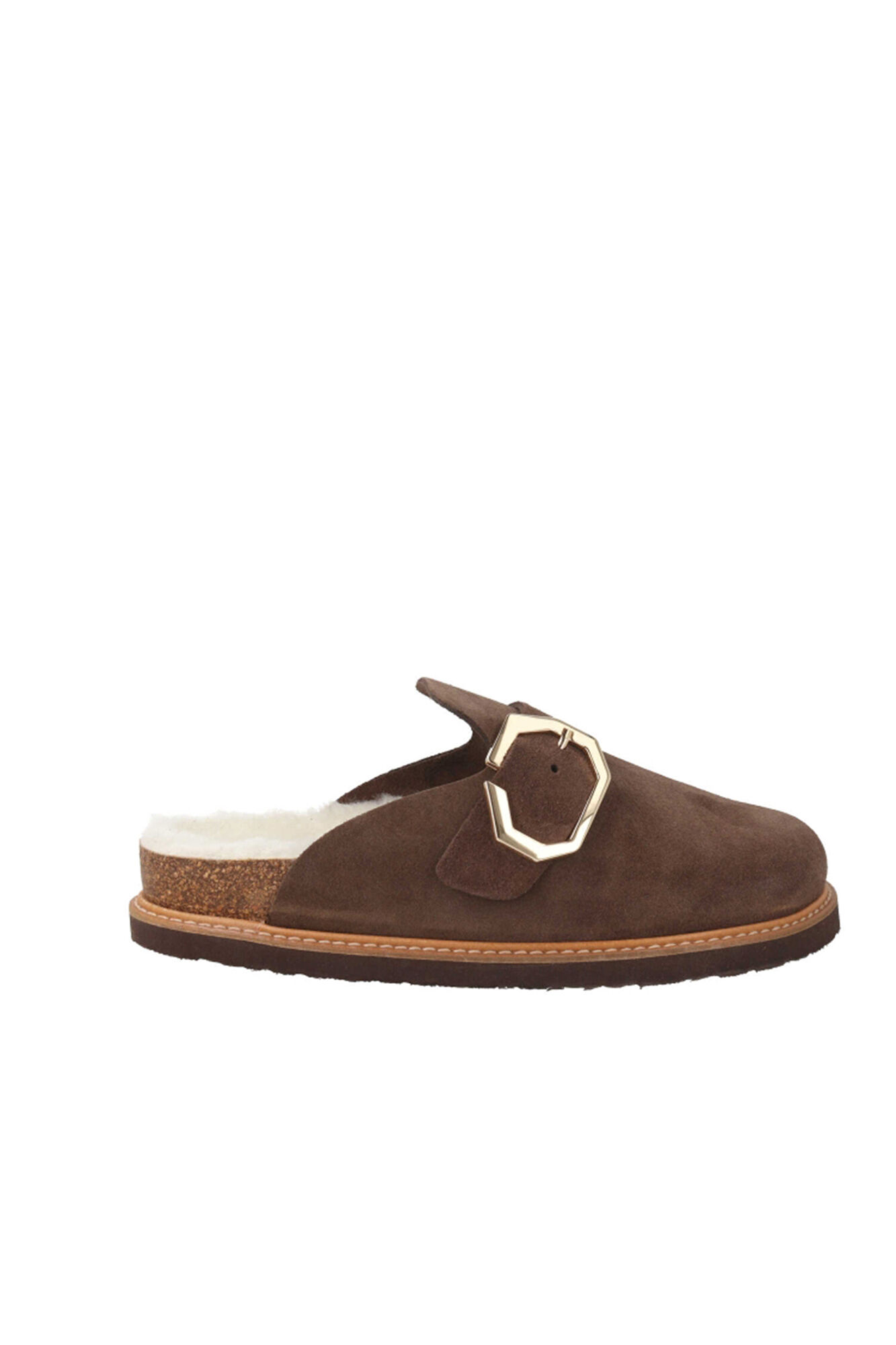 Genuins Zueco piel hebilla ajustable