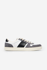 Cortefiel Leather sneaker Grey