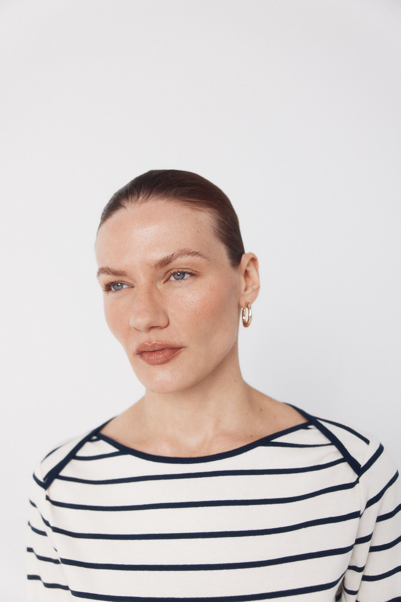 Cortefiel Camiseta com gola canoa contrastante