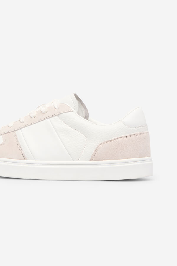 Cortefiel Zapatilla piel Blanco