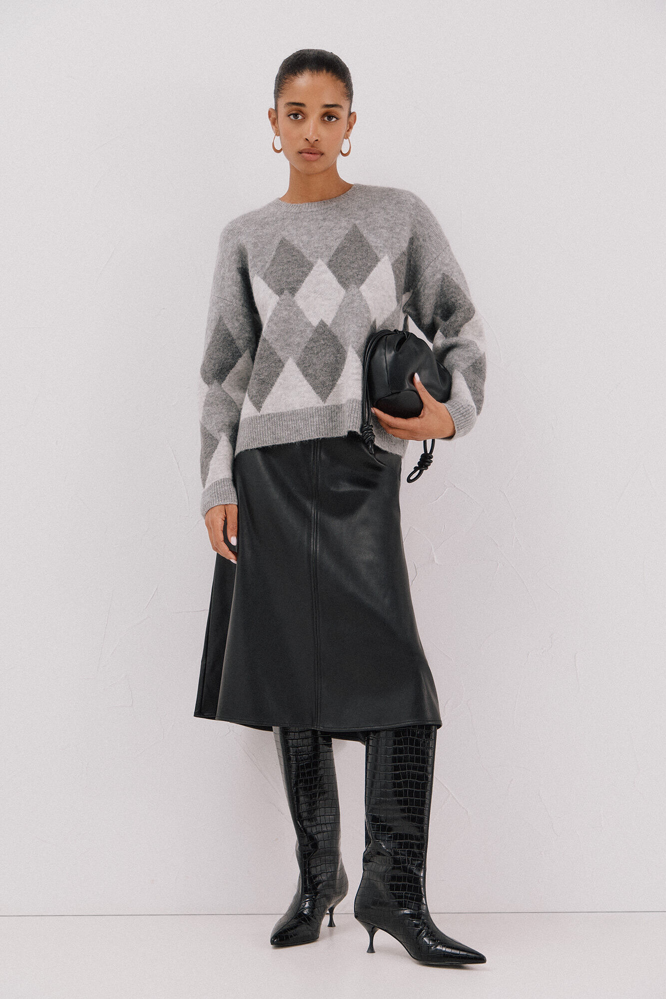 Cortefiel Su&eacute;ter de malha diamante