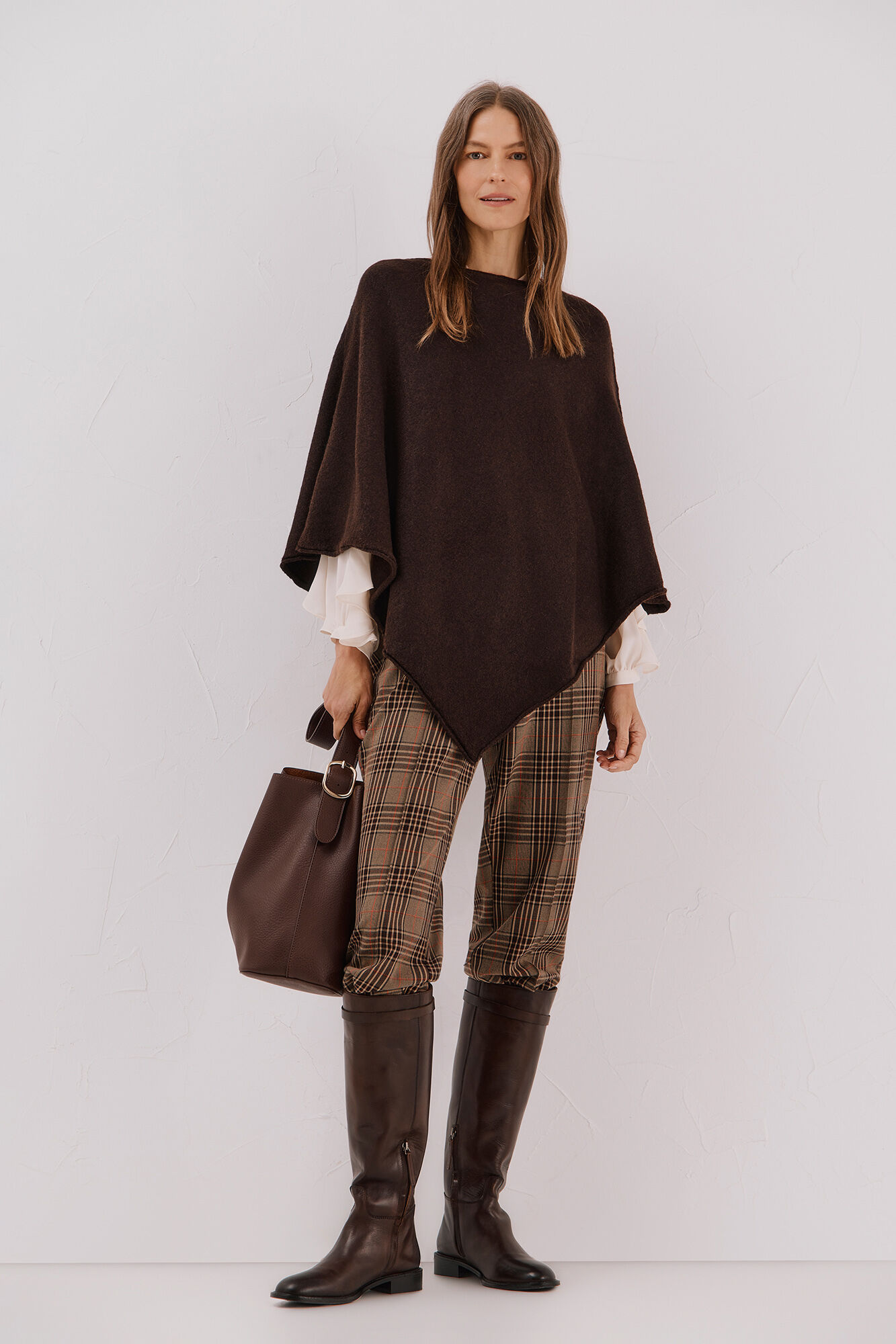 Cortefiel Poncho de toque suave