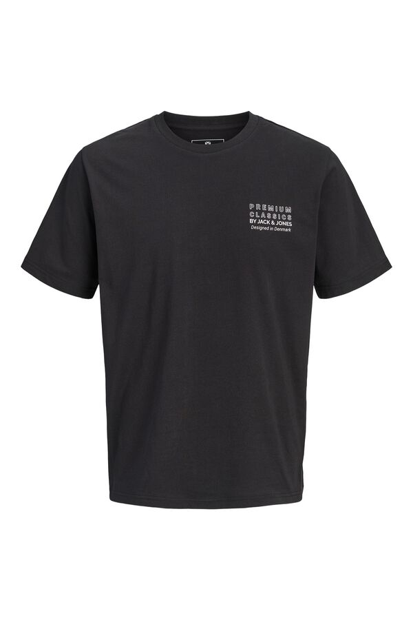 Jack & Jones Camiseta logo regular fit Negro