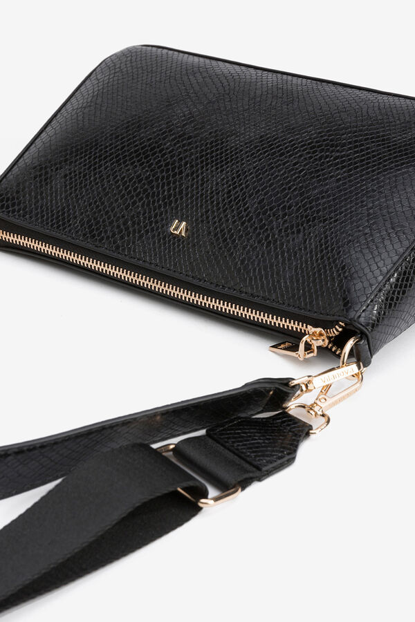 Vilanova Bolso Bandolera Efecto Serpiente Negro