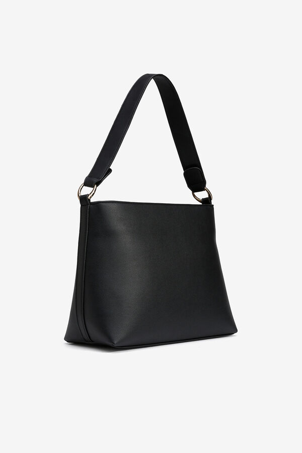 Vilanova Shoulder Handbag, bag with Metal Rings Black