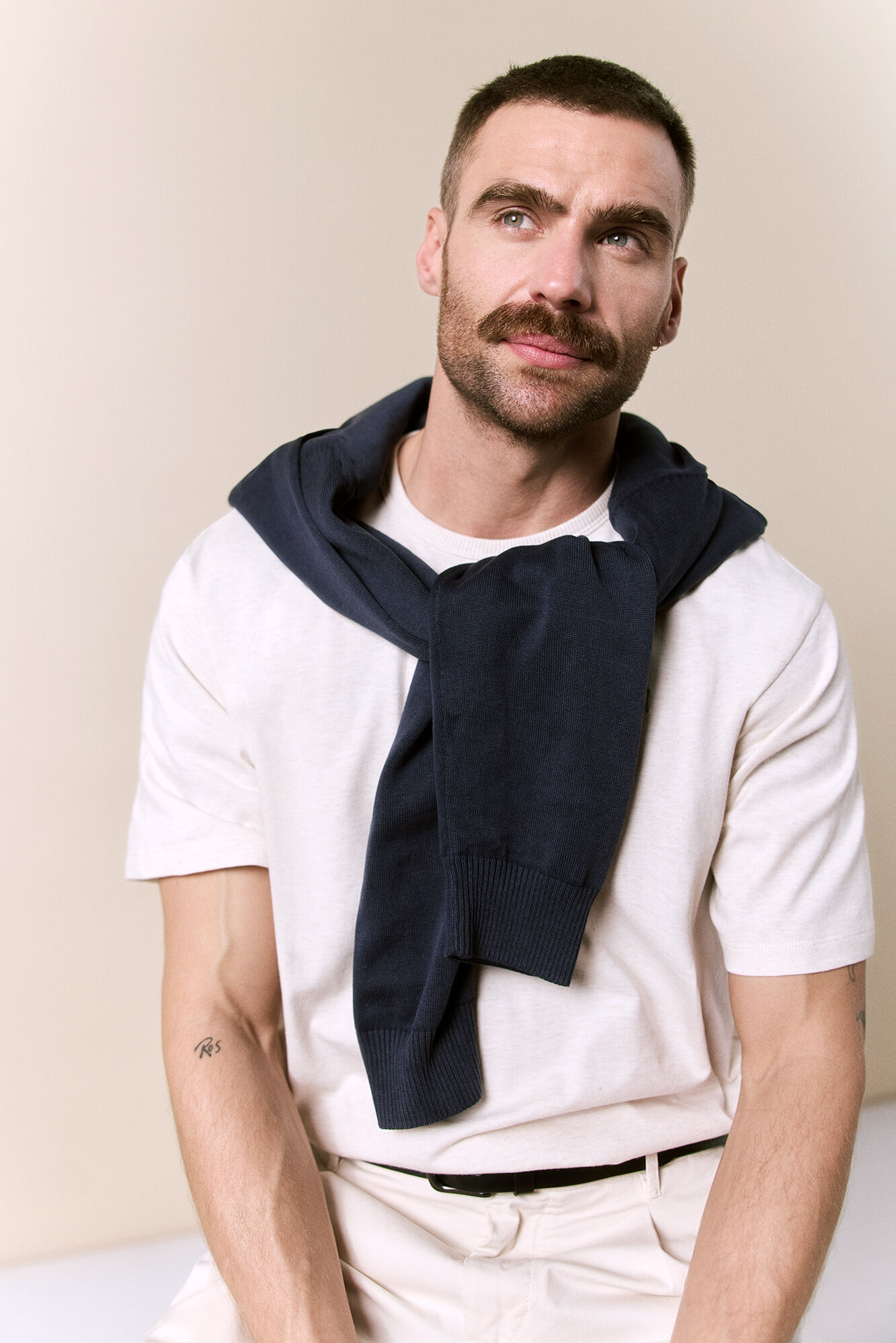 OOTO T-shirt lavada de manga curta