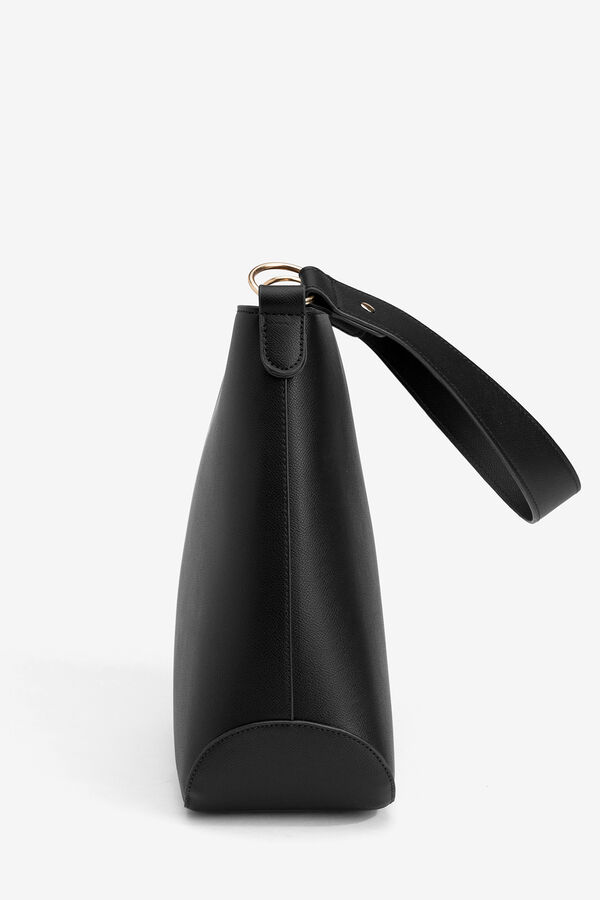 Vilanova Faux leather shoulder bag Black