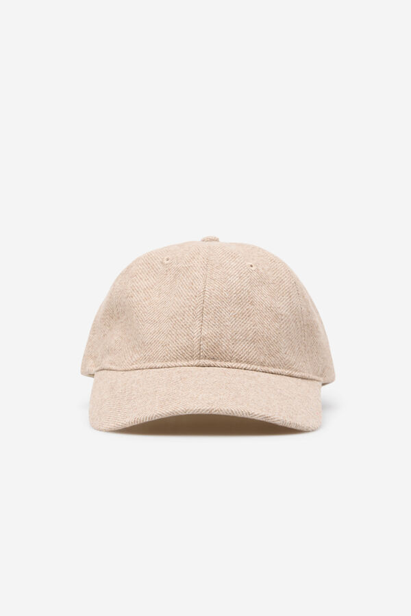 Cortefiel Gorra espiga Beige