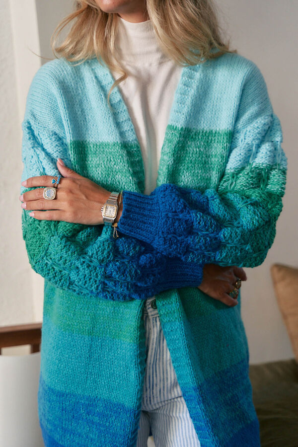 Jaase C&aacute;rdigan de punto Serenity Turquesa