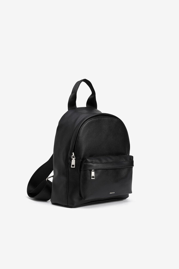 Vilanova Faux leather backpack Black