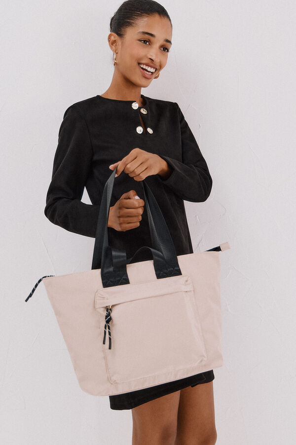 Cortefiel Bolso shopper Beige