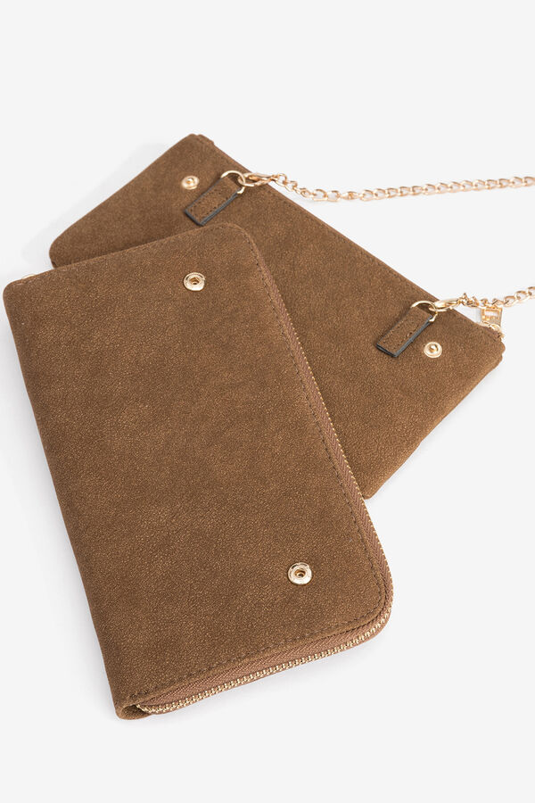 Vilanova Monedero con Bolsillo Removible Camel