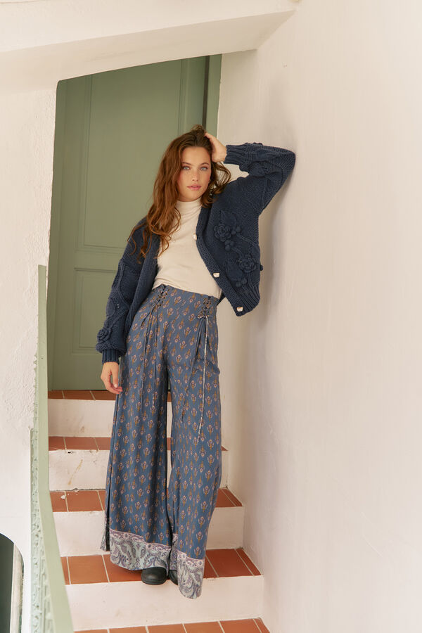 Jaase Cárdigan de punto Azul marino