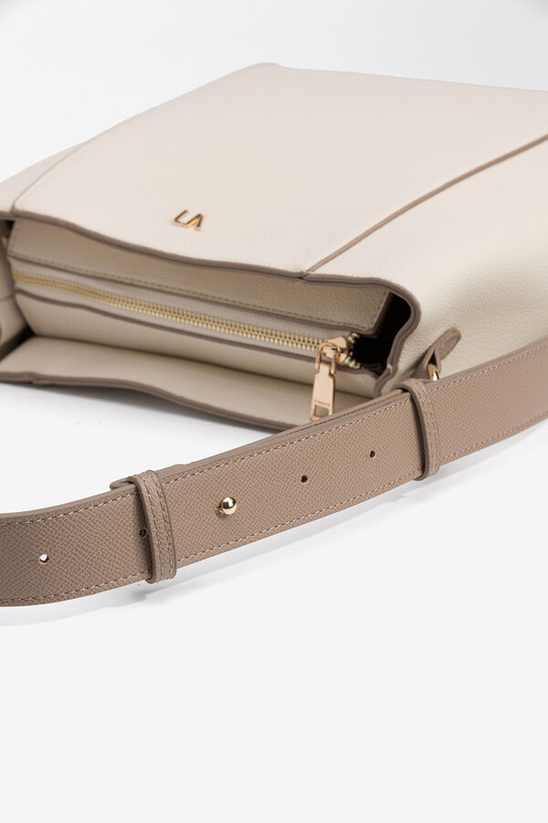 Vilanova Mala de ombro com efeito couro Tostado