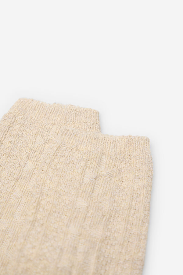 Cortefiel Calcetines largos estructura Arena