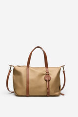 Cortefiel Bolso shopper nylon Brown