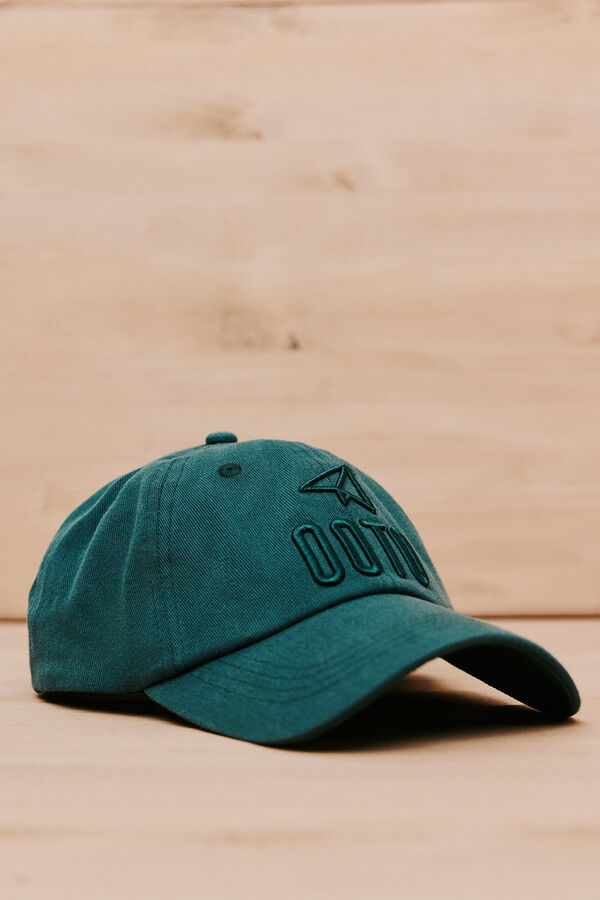 OOTO Gorra visera textil Verde oscuro