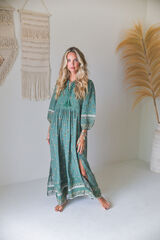 Jaase Vestido largo Meadow Kaki