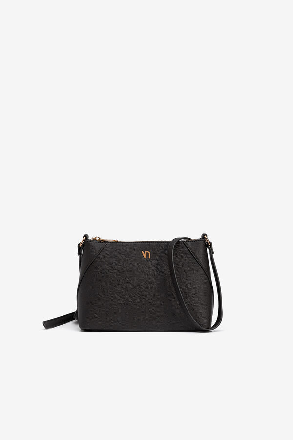 Vilanova Bolso Bandolera Efecto Piel Black