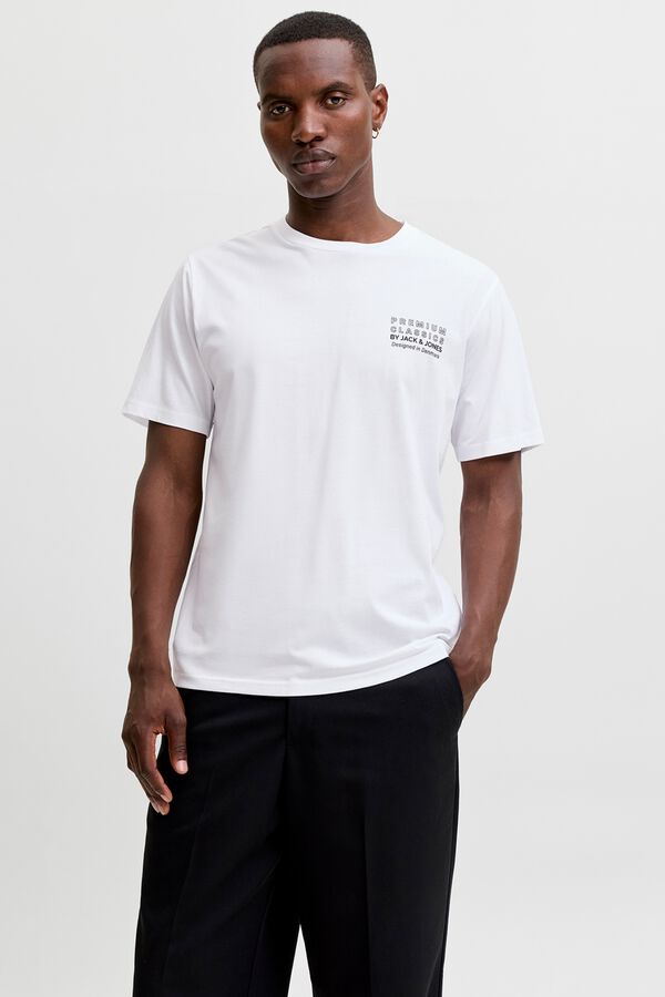 Jack & Jones T-shirt logo regular fit Branco