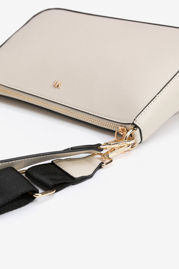 Vilanova Bolso Bandolera con Efecto Piel Marfil