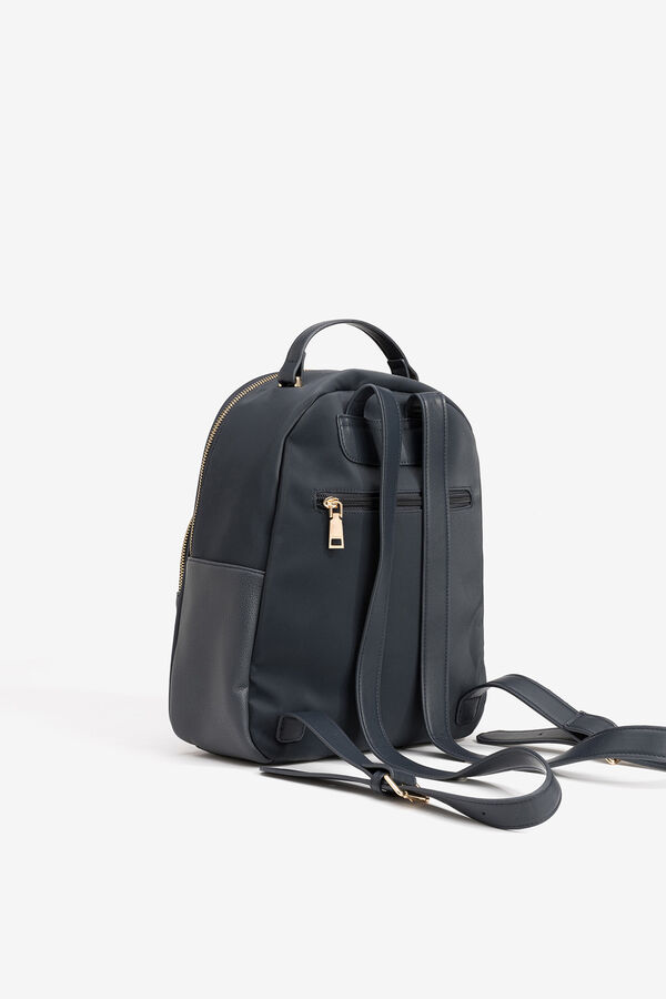 Vilanova Mochila Efecto Piel Gris