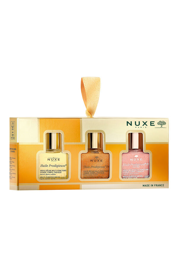 Nuxe Coffret Huile Prodigieuse&reg; los 3 aceites ic&oacute;nicos Nuxe Dorado
