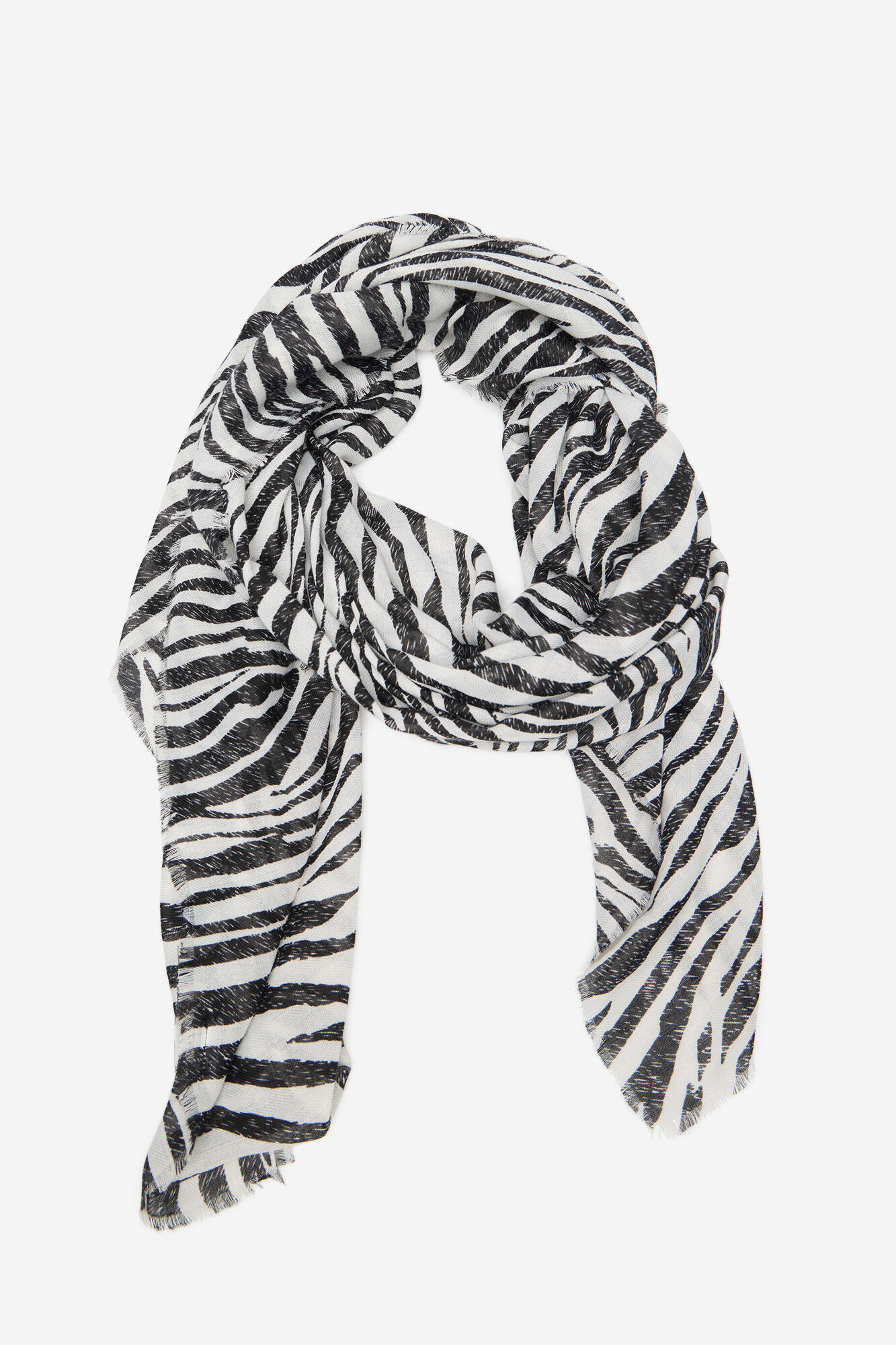 Cortefiel cachecol com estampado de zebra