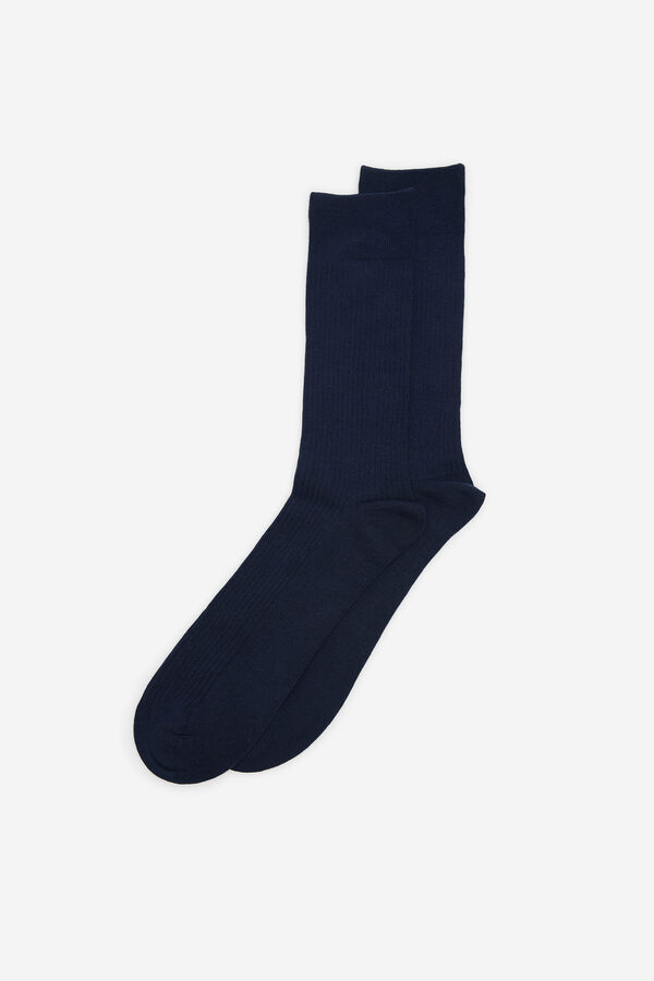 Cortefiel Plain sock with coolmax Navy
