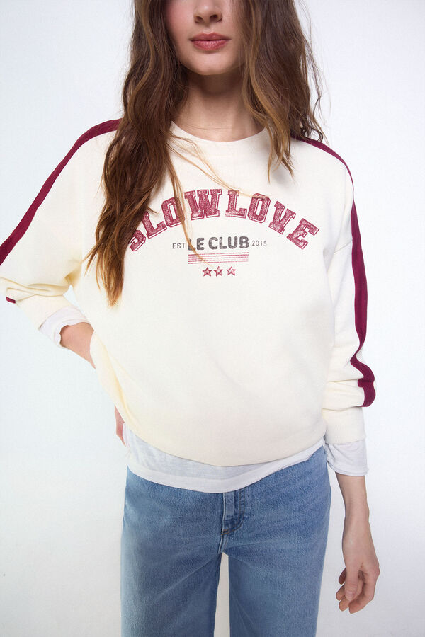 Slowlove Sudadera slowlove oversize White
