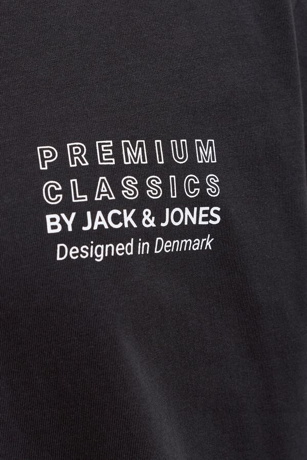 Jack & Jones Camiseta logo regular fit Negro