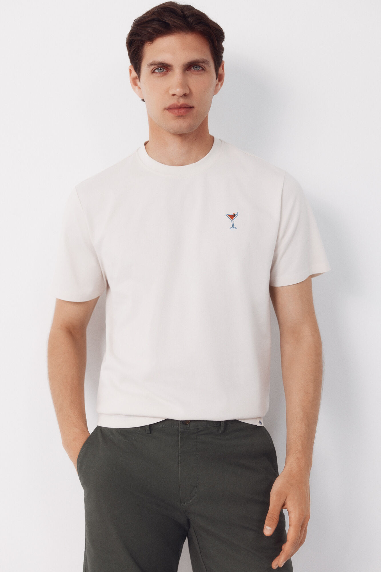Cortefiel T-shirt bordada