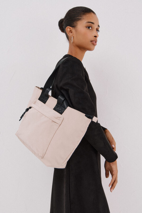 Cortefiel Bolso shopper Beige