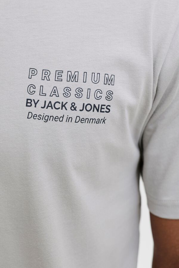 Jack & Jones T-shirt logo regular fit Cinzento