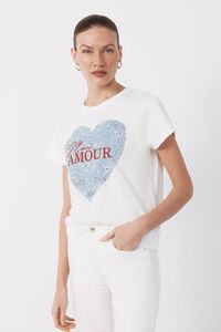 Cortefiel Camiseta estampado posicional