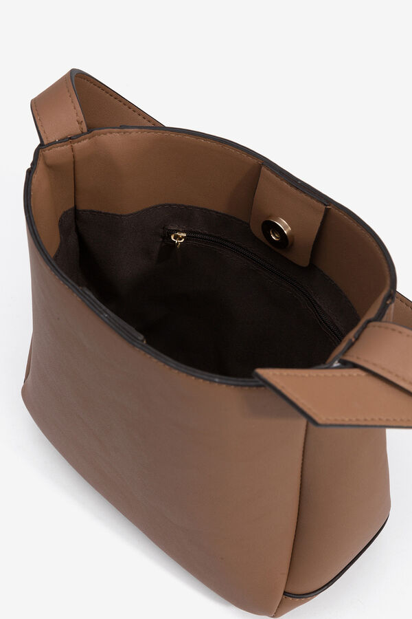 Vilanova Faux leather shoulder handbag, bag Brown