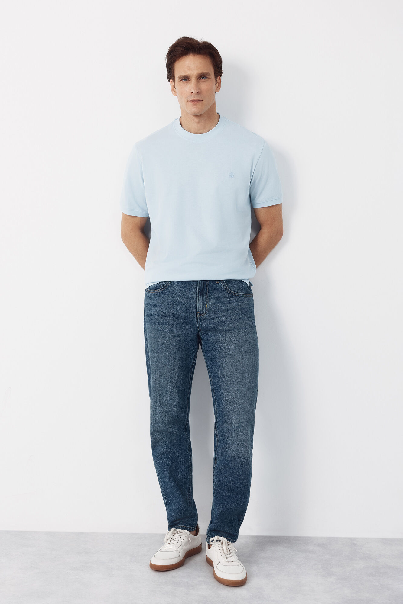 Cortefiel T-shirt b&aacute;sica em piqu&eacute;