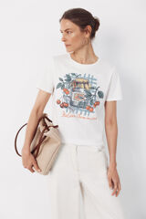 Cortefiel Camiseta estampada Multicolor
