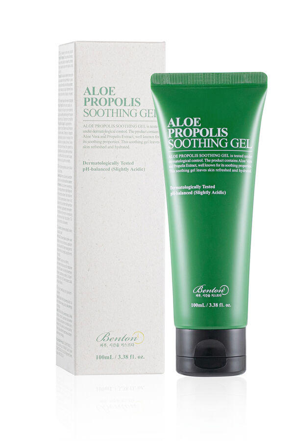 Benton Gel calmante de aloe y prop&oacute;leo Verde